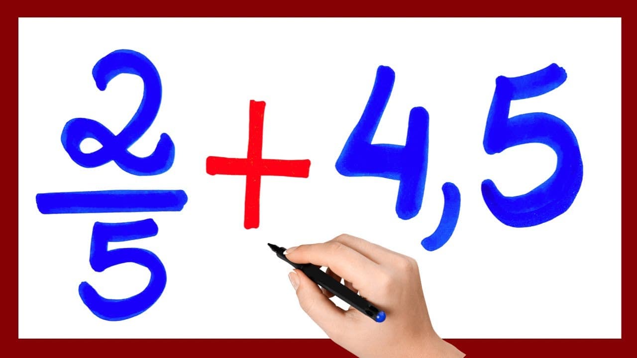 Thumbnail: 🤔DUAS MANEIRAS DE SOMAR FRAÇÃO COM DECIMAL!!!