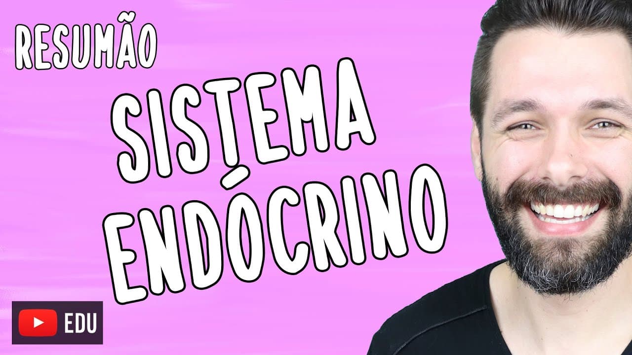 Thumbnail: RESUMO sobre SISTEMA ENDÓCRINO | Biologia com Samuel Cunha