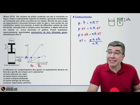 Thumbnail da aula: ENEM 2014 Um sistema de pistão contendo um gás é mostrado