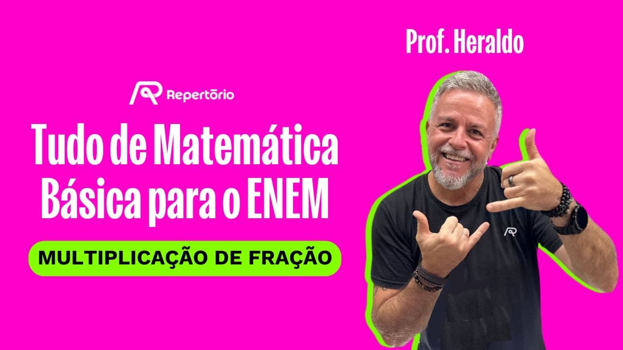 Thumbnail: Multiplicação de Fração (corte da live de Matemática 13/01/2025)