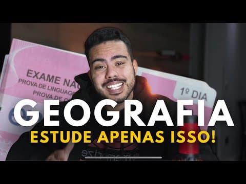 Thumbnail da aula: 🌎O que MAIS CAI em GEOGRAFIA no ENEM 🌎 (Cronograma 20 semanas)