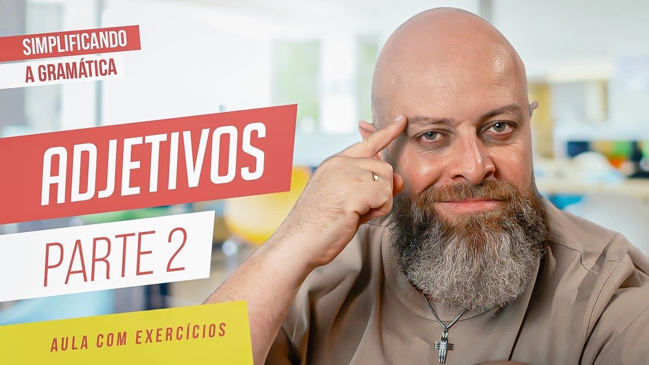 Thumbnail: GÊNERO, NÚMERO e GRAU DO ADJETIVO + EXERCÍCIOS RESOLVIDOS