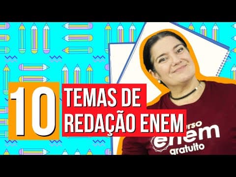 Thumbnail da aula: 10 TEMAS PARA A REDAÇÃO ENEM 2021