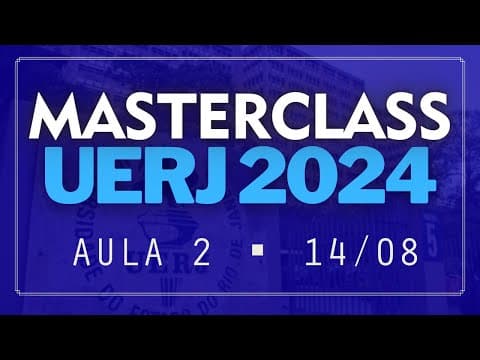 Thumbnail da aula: REDAÇÃO UERJ 2024 🔹 AULA 2 | MASTER UERJ 2024 | 14/08/2023 | PROFINHO