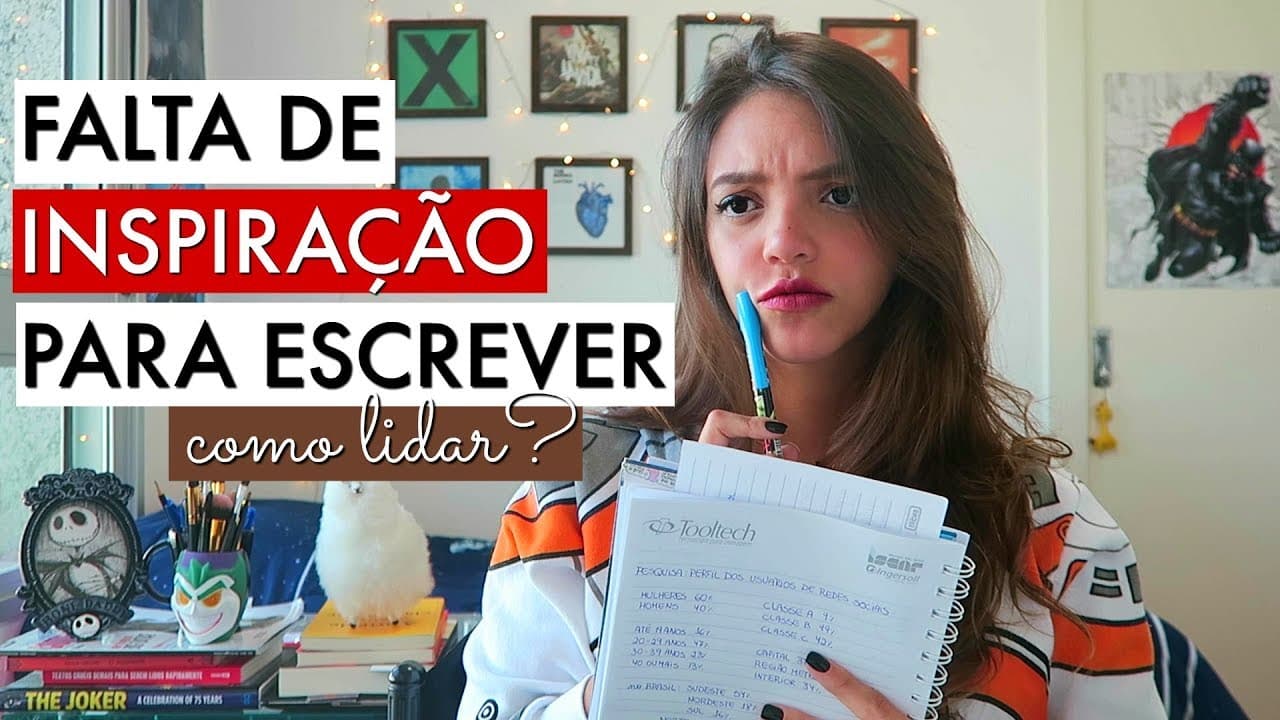 Thumbnail: COMO ACABAR COM BLOQUEIOS PARA ESCREVER UMA REDAÇÃO? - Débora Aladim