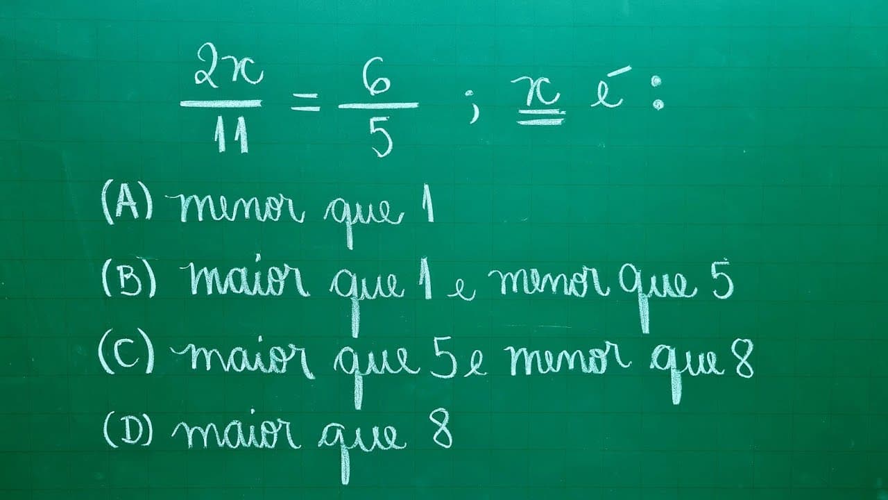 Thumbnail: EQUAÇÃO DO 1º GRAU COM FRAÇÃO EM DOIS MINUTOS - Professora Angela Matemática