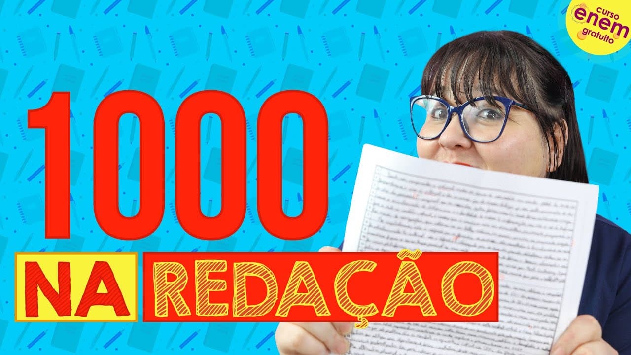 Thumbnail: COMO ESCREVER UMA REDAÇÃO NOTA MIL:  ENTENDA AS 5 COMPETÊNCIAS DA REDAÇÃO DO ENEM