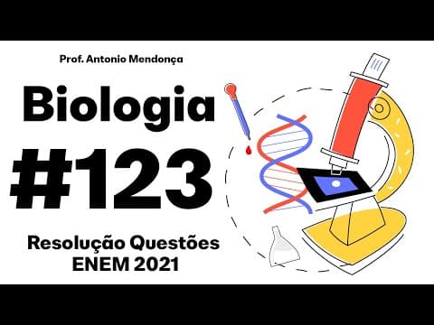 Thumbnail da aula: ENEM 2021 - O plantio por estaquia é um método de propagação de plantas no qual partes
