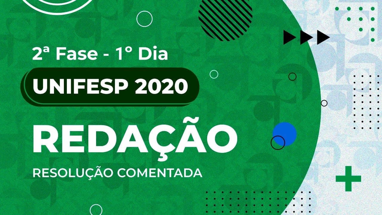 Thumbnail: Resolução Comentada - UNIFESP 2020 - 2ª fase - 1º dia - Redação
