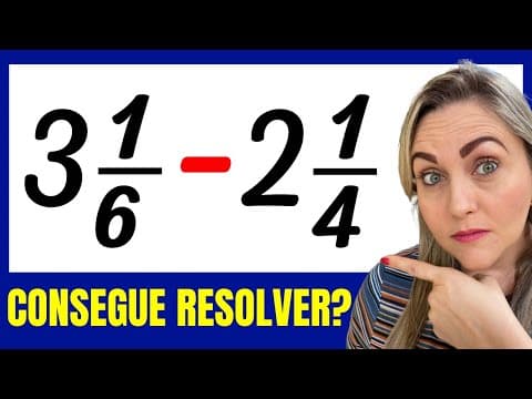 Thumbnail da aula: 🤯CONHECE NÚMERO MISTO?? Matemática básica todo dia.📚🚀