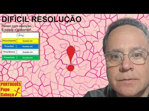 Thumbnail da aula: Questões do ENEM CLXXVII- Aula 779