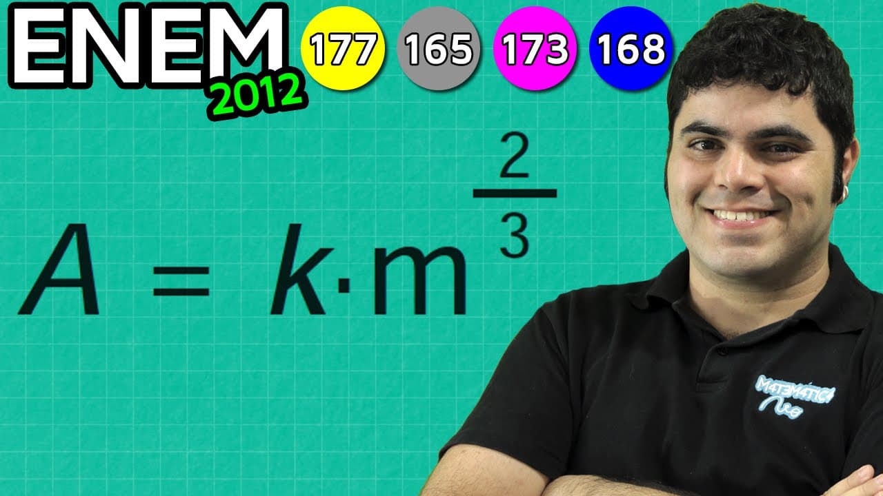 Thumbnail: ENEM 2012 Matemática #33 - Propriedades da Potenciação e Radiciação com Expoente Fracionário