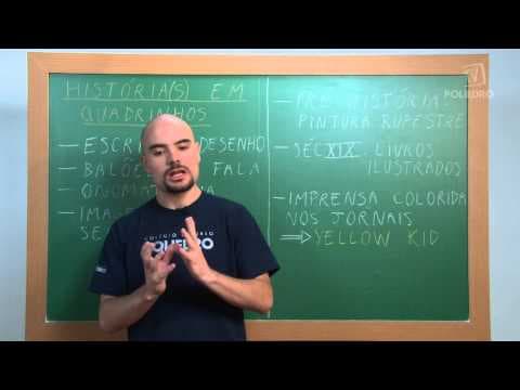 Thumbnail da aula: Videoaulas Poliedro | Enem | Os Quadrinhos no mundo contemporâneo