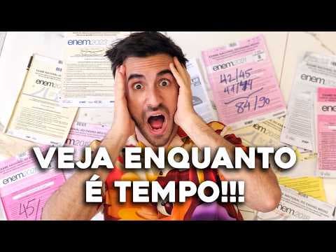 Thumbnail da aula: ⏰ VEJA ANTES DO ENEM!! Estratégias e MACETE INÉDITO de ÚLTIMA HORA