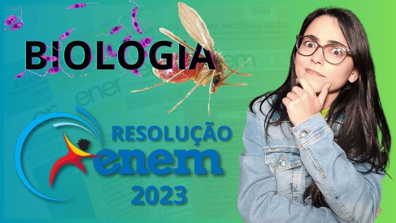Thumbnail: RESOLUÇÃO ENEM 2023 | A leishmaniose visceral é uma zoonose causada por um protozoário do gênero...