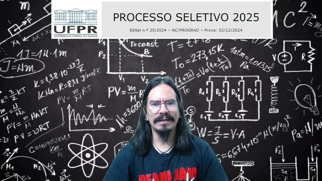 Thumbnail: UFPR 2025 (2ª Fase) - Questão 04