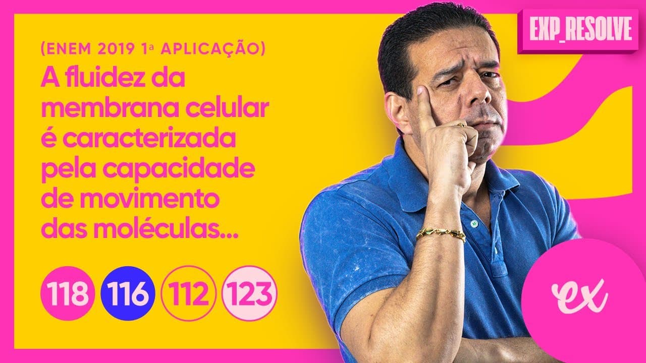 Thumbnail: A FLUIDEZ DA MEMBRANA CELULAR É CARACTERIZADA PELA CAPACIDADE DE MOVIMENTO (...) | LIGAÇÕES QUÍMICAS