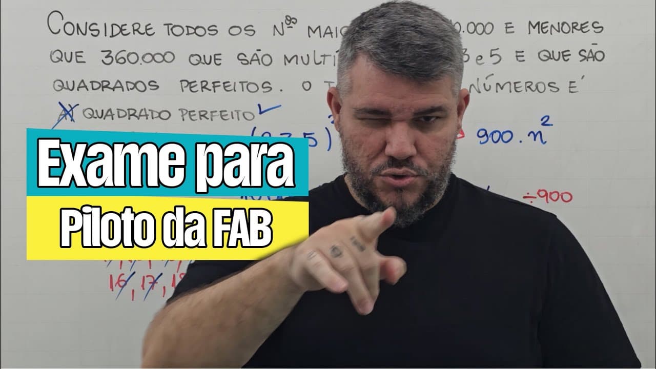 Thumbnail: Questão de Concurso para Piloto da FAB - Seleção da Epcar