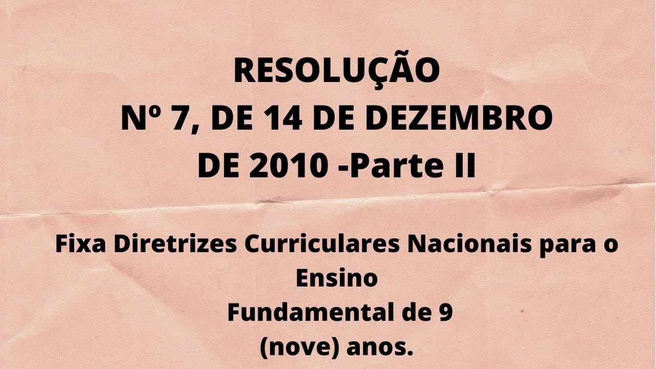 Thumbnail: RESOLUÇÃO Nº 7, DE 14 DE DEZEMBRO DE 2010. Parte II