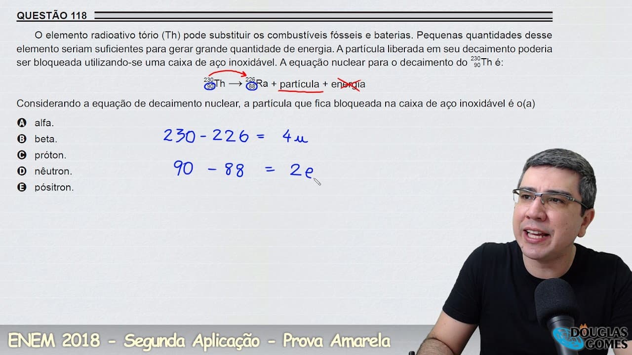 Thumbnail: Resolução/correção ENEM 2018 Segunda aplicação Amarela 118