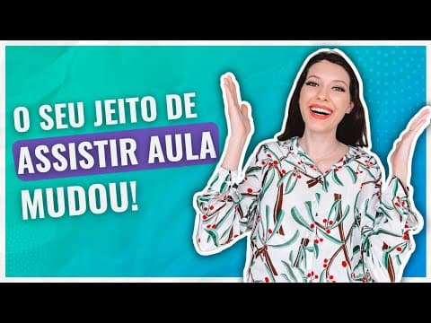 Thumbnail da aula: Como aproveitar ao máximo as AULAS ONLINE sem precisar fazer RESUMOS!