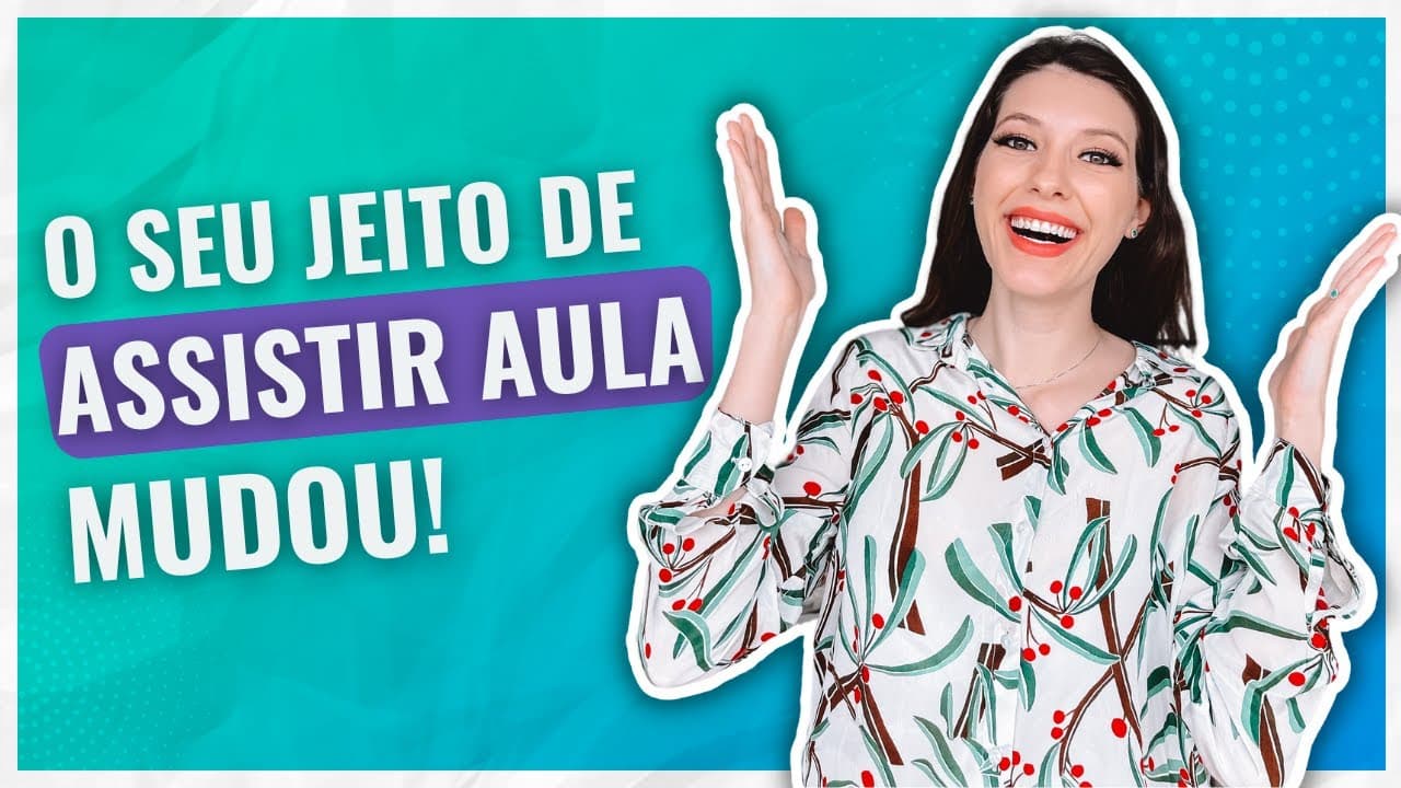 Thumbnail: Como aproveitar ao máximo as AULAS ONLINE sem precisar fazer RESUMOS!
