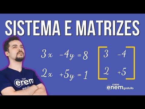 Thumbnail da aula: SISTEMAS E MATRIZES | Resumo de matemática para o Enem