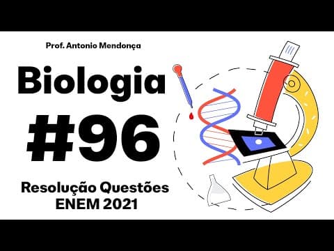 Thumbnail da aula: ENEM -  A sequência de nucleotídeos do RNA mensageiro presentes em um gene de um fungo