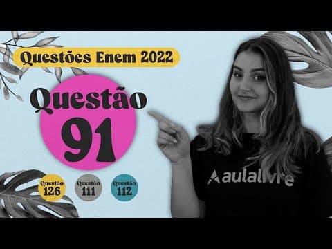 Thumbnail da aula: ENEM 2022 I Força em trajetória curvilínea/Mecânica I Questão 91