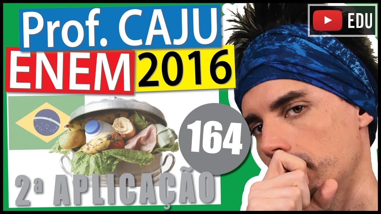 Thumbnail: [ENEM 2016 2Ap] 164 📓 PORCENTAGEM O Brasil é o quarto produtor mundial de alimentos e é também um