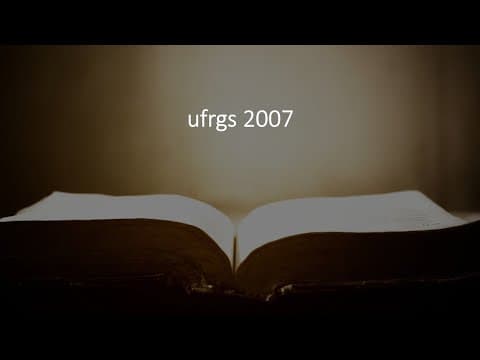 Thumbnail da aula: Correção UFRGS 2007