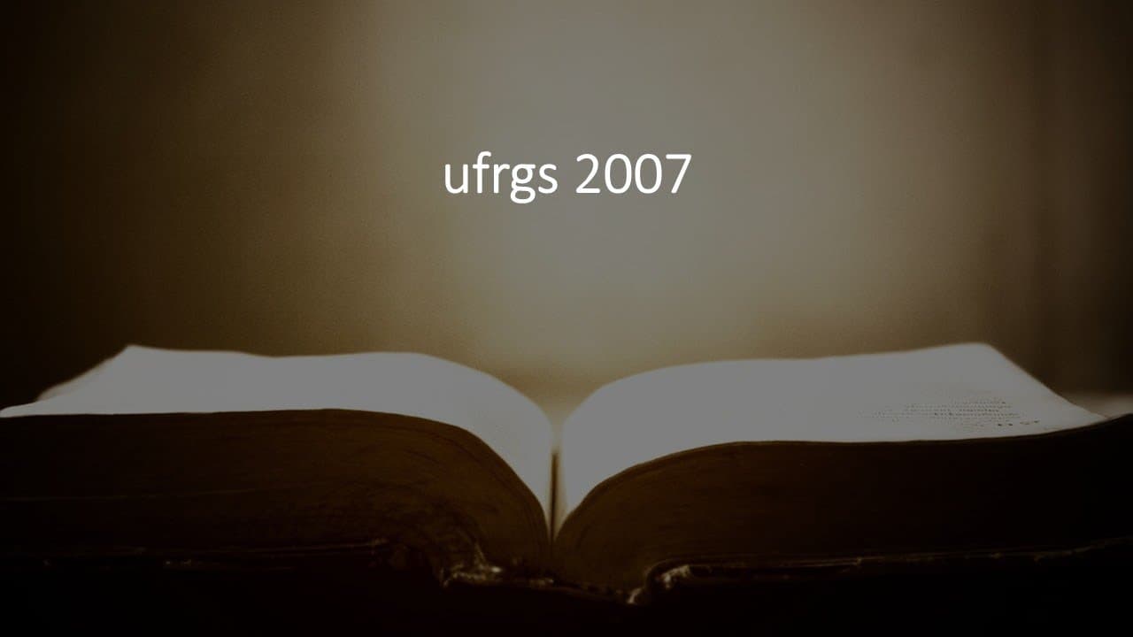 Thumbnail: Correção UFRGS 2007