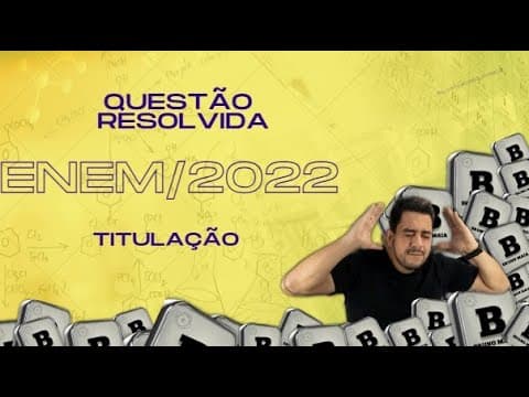 Thumbnail da aula: (ENEM/2022) O ácido tartárico é o principal ácido do vinho e está diretamente relacionado com sua...
