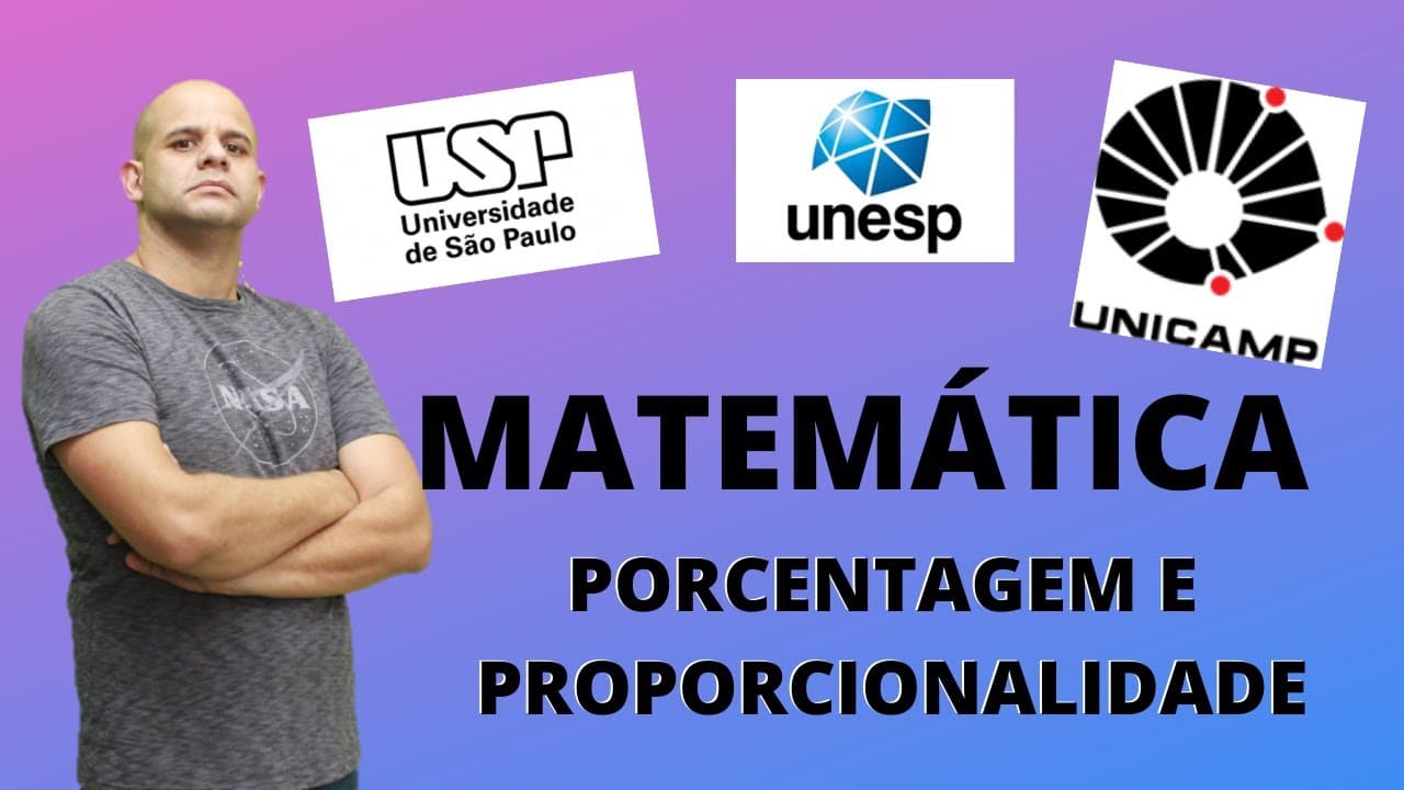 Thumbnail: Matemática para USP - UNESP - UNICAMP | GEOMETRIA PLANA - Porcentagem e proporcionalidade.
