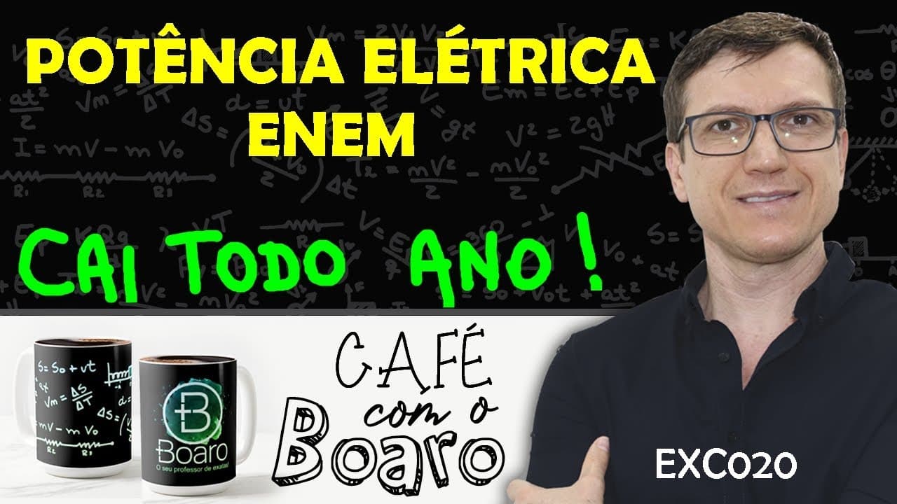 Thumbnail: POTÊNCIA ELÉTRICA ENEM - Eletricidade - EXERCÍCIOS para REVISÃO de FÍSICA - EXC020