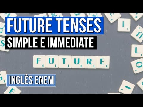 Thumbnail da aula: FUTURE TENSES: simple e immediate | Inglês para o Enem | Luiz Carlos Neves Junior