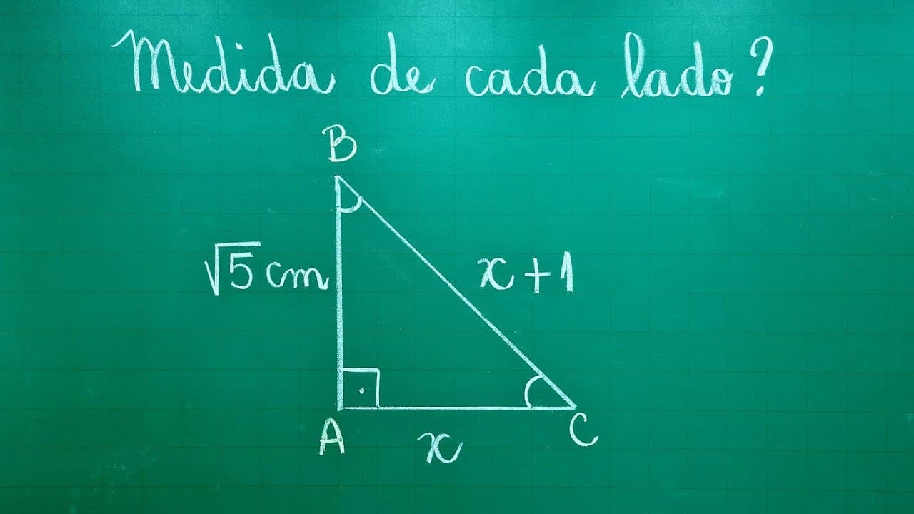 Thumbnail: TEOREMA DE PITÁGORAS ∣ MEDIDA DE CADA LADO no Triângulo Retângulo ∣ Professora Angela Matemática