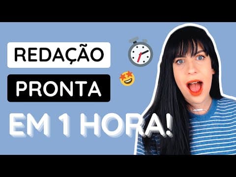 Thumbnail da aula: Como fazer redação em 1 hora | Enem