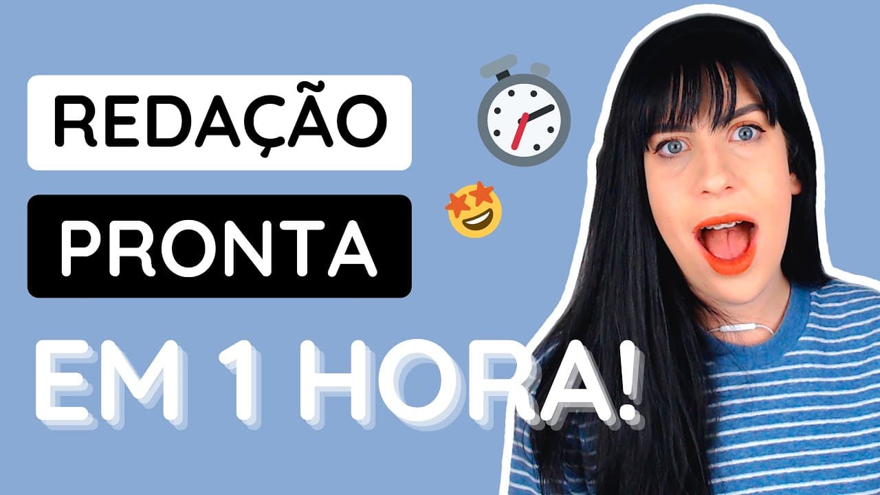 Thumbnail: Como fazer redação em 1 hora | Enem