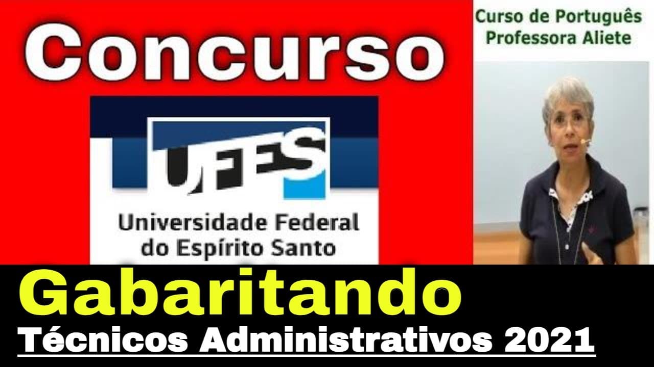 Thumbnail: Revisão Concurso #UFES 2021 Técnicos Administrativos | Correção das últimas provas de Português