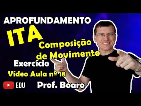 Thumbnail da aula: ITA   COMPOSIÇÃO de MOVIMENTO - APROFUNDAMENTO de FÍSICA   Prof  Marcelo Boaro   Vídeo   Aula nº 18