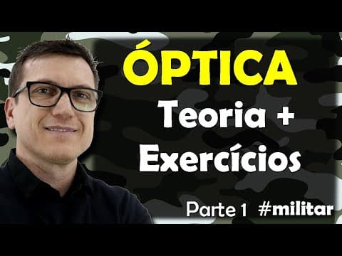 Thumbnail da aula: ÓPTICA - Teoria e exercícios - #MILITAR2021 - Parte 1