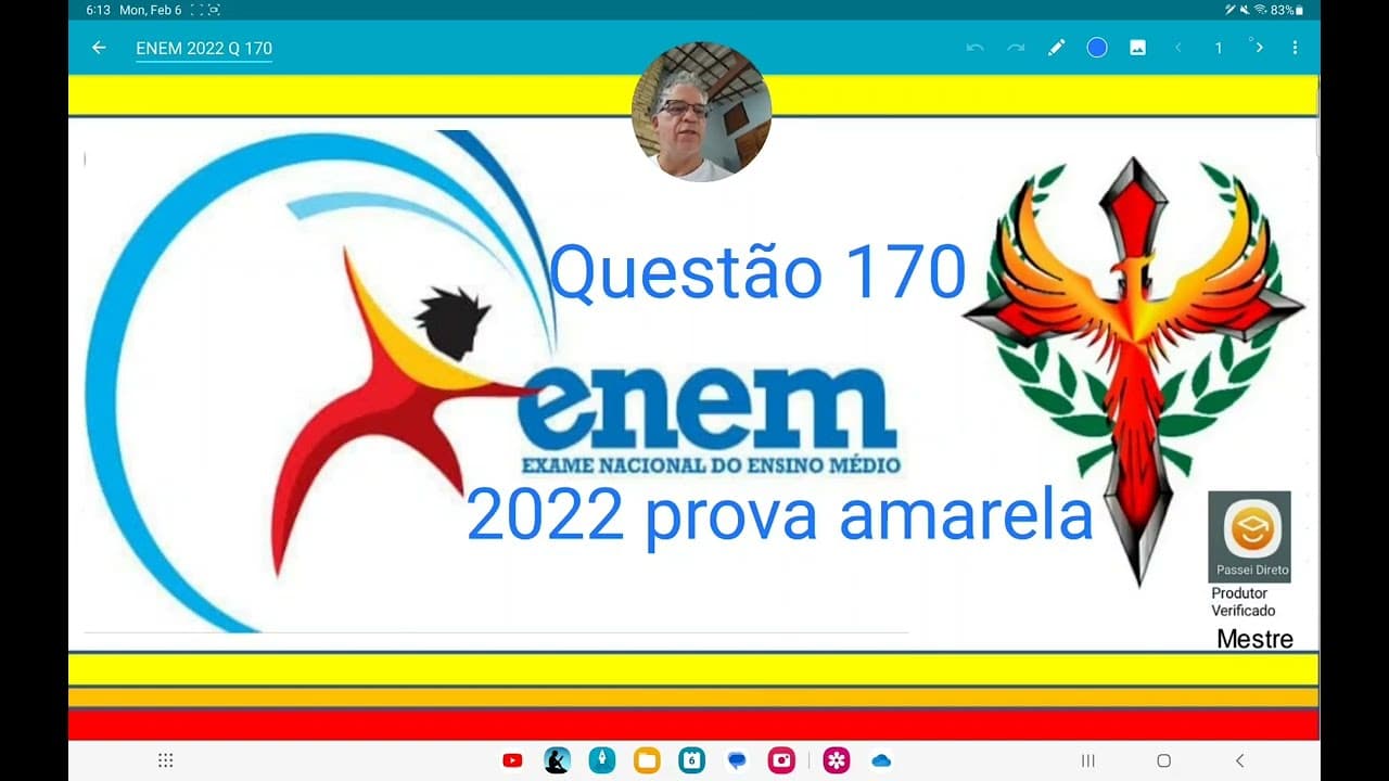 Thumbnail: ENEM 2022 questão 170, Um médico faz o acompanhamento clínico de um grupo de pessoas que realizam