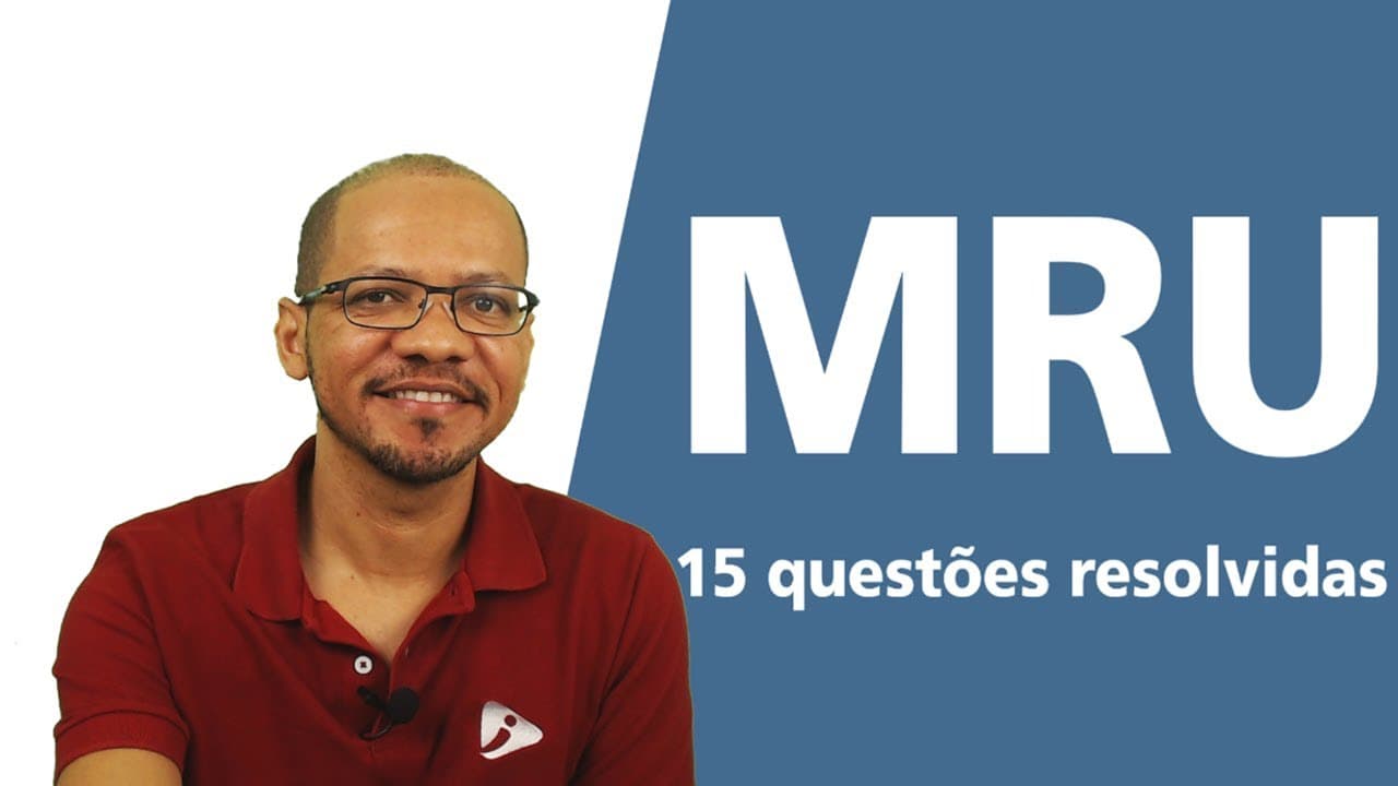 Thumbnail: Movimento Retilíneo Uniforme - 15 questões resolvidas