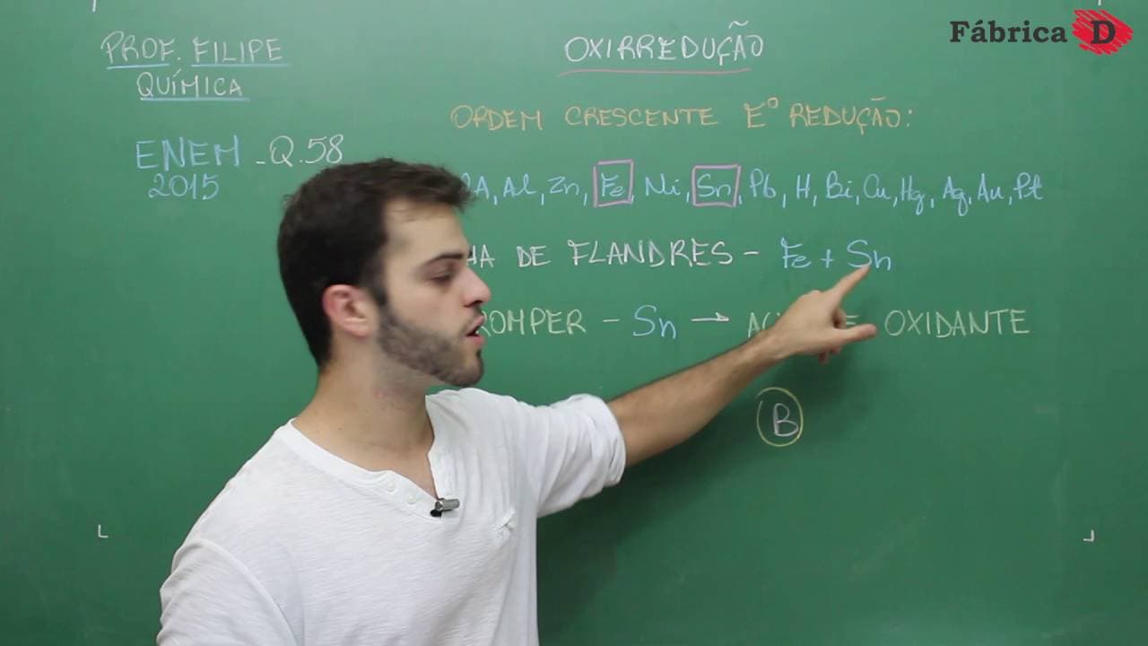 Thumbnail: QUÍMICA-ENEM 2015 - RESOLUÇÃO DA QUESTÃO 58 DA PROVA AZUL-FÁBRICA D