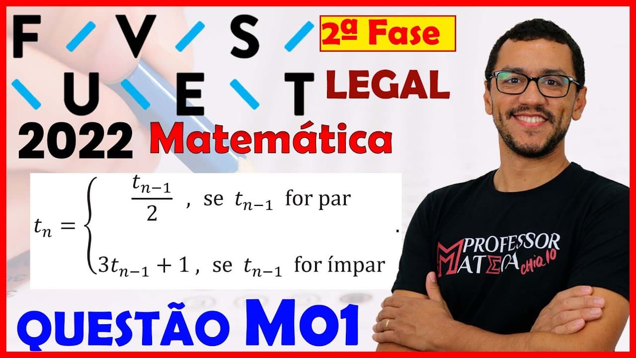 Thumbnail: FUVEST 2022 | Resolução M01 | Segunda Fase | Matemática - Sequência