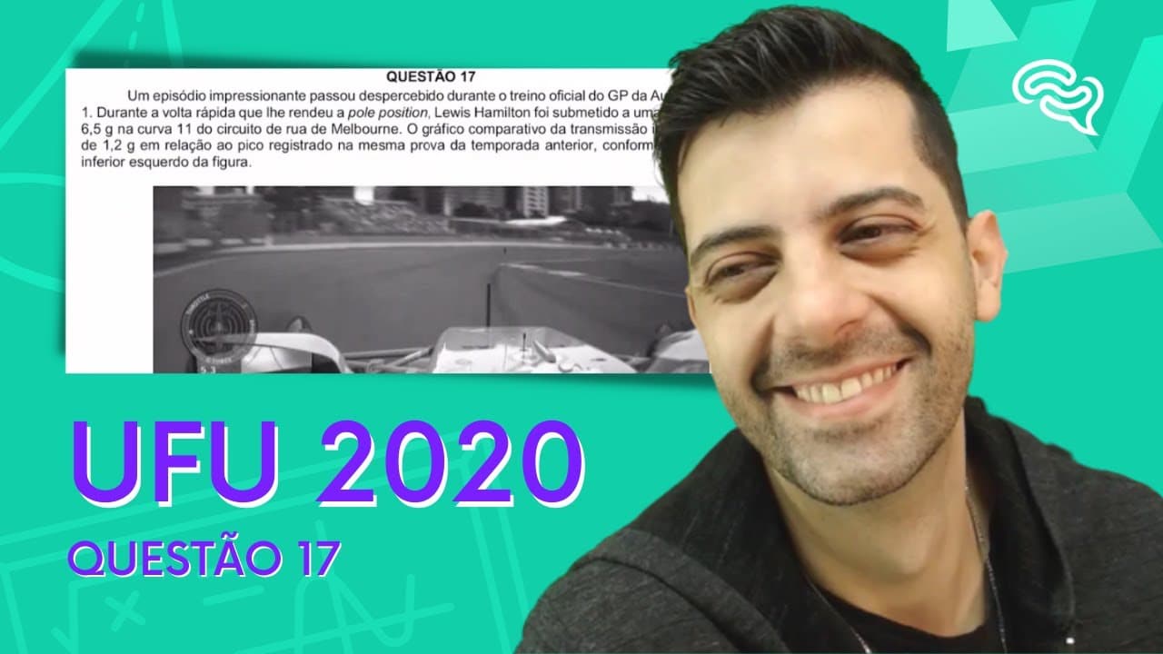 Thumbnail: UFU 2020 - Física - Q17 - Um episódio impressionante passou despercebido durante o treino