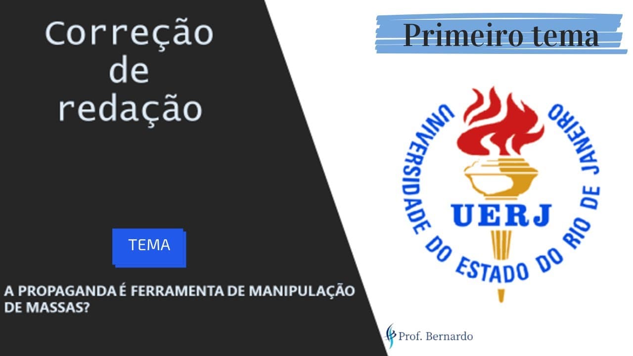 Thumbnail: Correção de redação UERJ