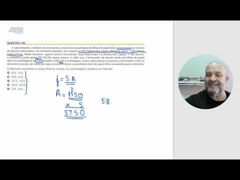 Thumbnail da aula: RESOLUÇÃO PROVA DE MATEMÁTICA ENEM 2023 - questão enem 140 (a cada bimestre)
