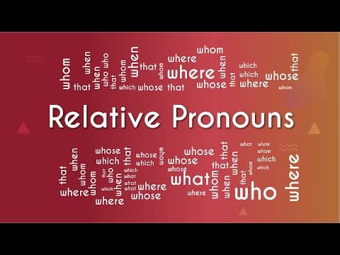 Thumbnail da aula: Relative Pronouns - Brasil Escola